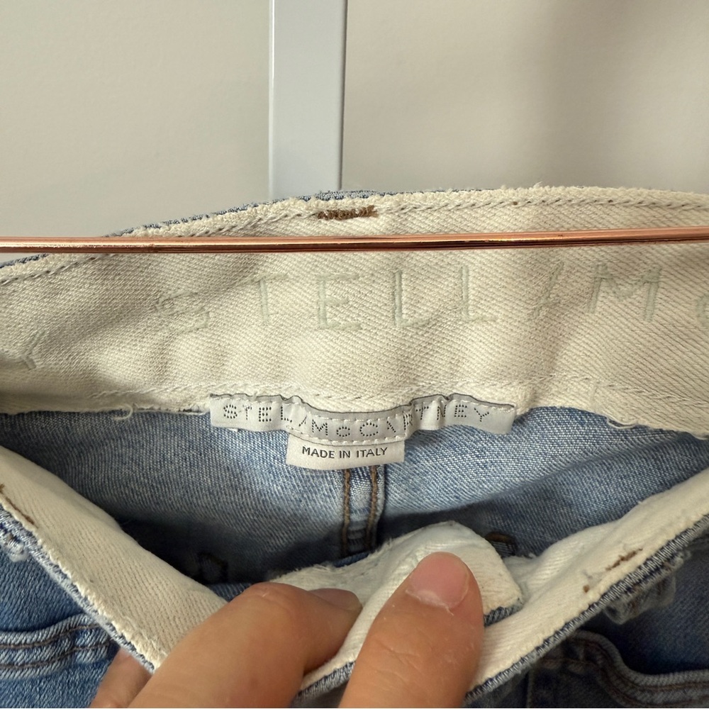 Stella McCartney Patch Pocket Jeans Light Wash Size 25 US 0-2 - Picture 4 of 5